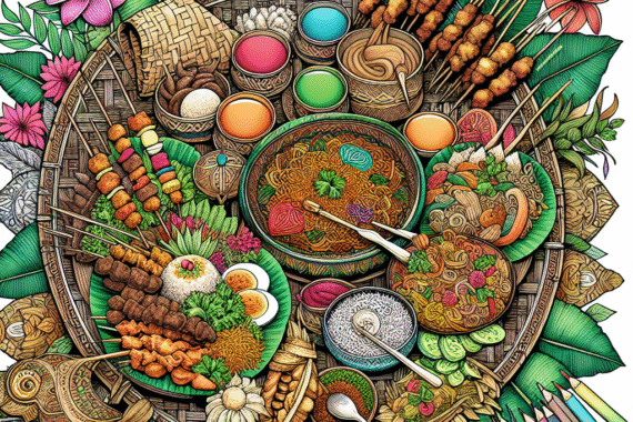 Kreativitas Tanpa Batas: Mewarnai Gambar Makanan Tradisional Indonesia
